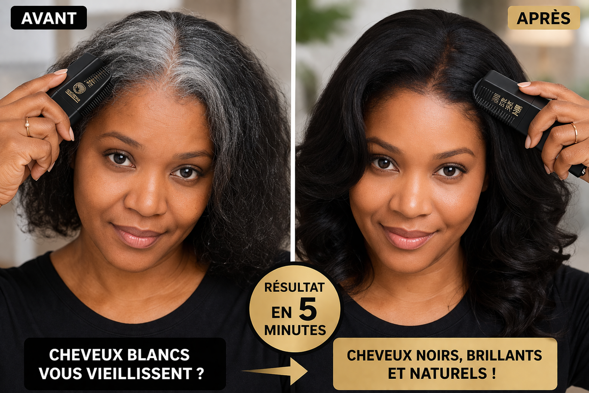 Dites adieu aux cheveux blancs en 5 minutes — sans salon, sans effort